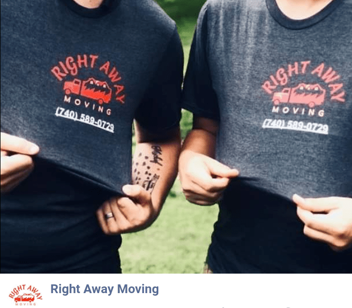 Give Right Away a call Today to receive a free estimate within the same day!

Our services include:
-Moving Services, Local & Long Distance
-Junk Hauling & Trash Removal
-Furniture / Appliance Delivery and Transportation
-In Home/office Furniture Rearrangement/Assembly/Disassembly
-Truck/POD/Storage unit Load & Unload
-Commercial/offices and residential
- Staging
-Full service pack/unpack
-Ect.

Right Away Moving is an Athens, Ohio locally owned and operated business.

We will move you to or from anywhere in the U.S. or Canada.

We pride ourselves on being professional and treat all of our clients like family.

We Guarantee no hidden fees

Offering great rates and professional services!

Give us a call today to receive a free estimate!

Ask about any of our monthly specials!

SAME DAY MOVES ARE WELCOME!

Multiple references available upon request.

ALL MOVES WE PROVIDE

• Tools
• Furniture Pads
• Protective Shrink Wrap
• Tape/Straps
• Commercial Grade Dollies


